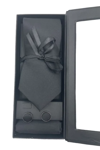 Set regalo corbata pañuelo gemelos modelo Diego