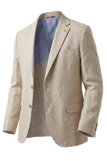Chaqueta hombre de lino color beige modelo Bruno