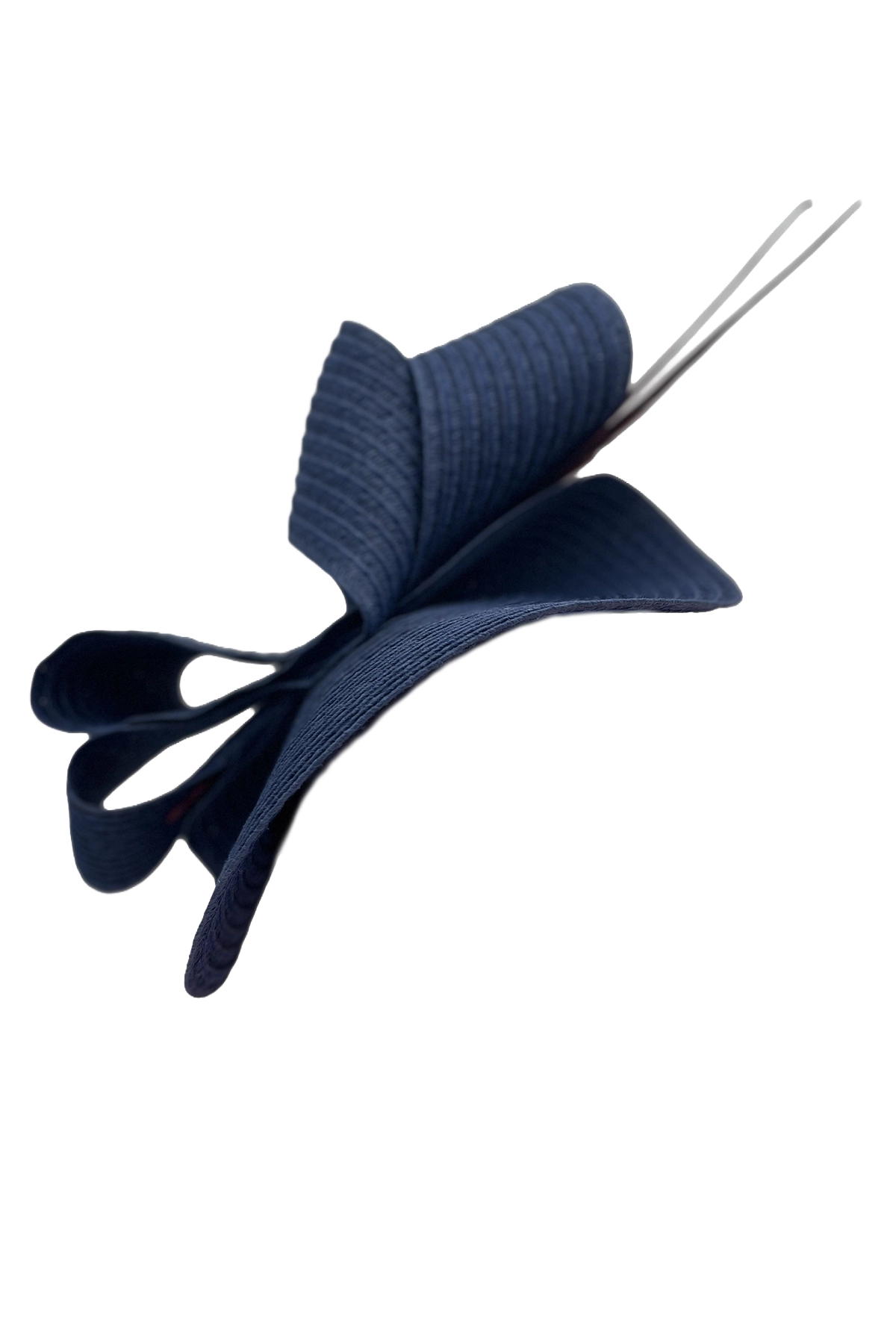 Tocado azul P Valencia Tocado azul Valencia con plumas