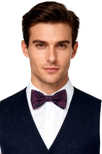 Pajarita diseño unico morada modelo Manuel