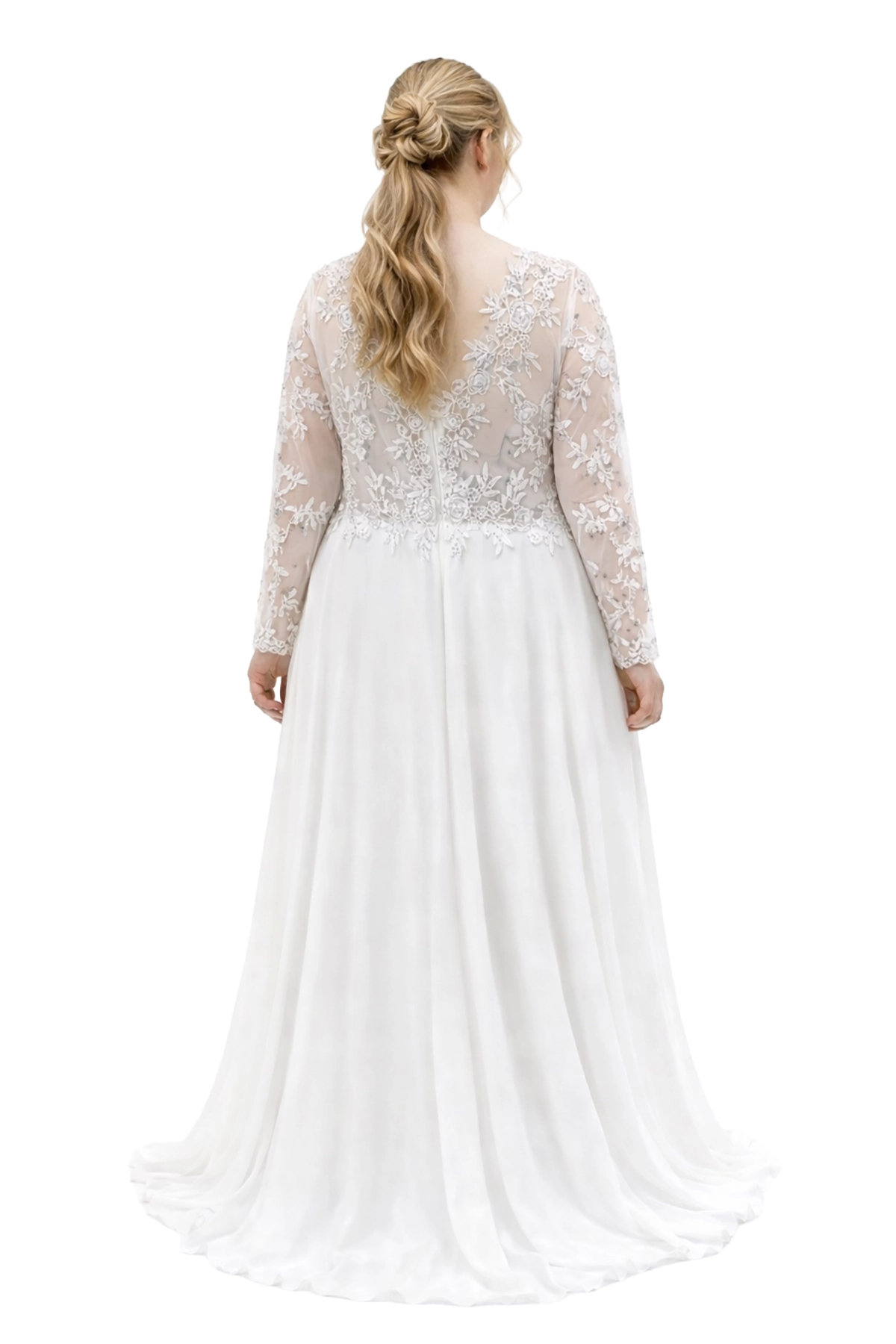 Espectacular Vestido de novia con manga larga talla grande Giorgina Espectacular Vestido de novia con manga larga talla grande Giorgina